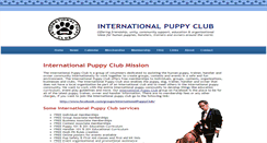 Desktop Screenshot of internationalpuppyclub.com